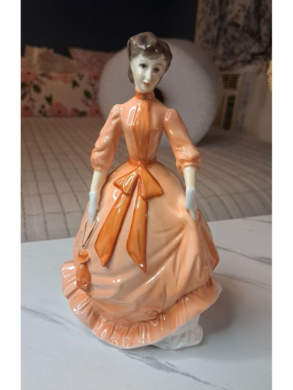 Vtg 1978 Royal Worcester "Charity" English Bone China Lady Figurine Model W204